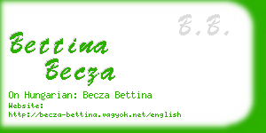 bettina becza business card